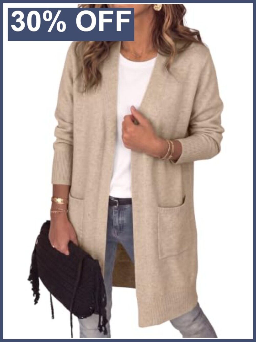 Lightweight Open Front Long Cardigan Sweater Oversized Knit